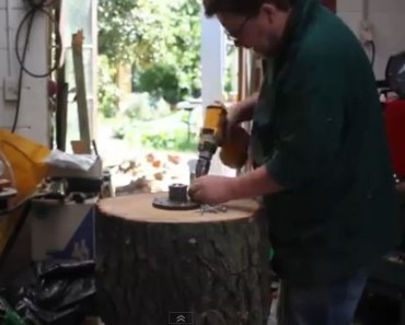 This Man Takes A Tree Trunk And Turns It Into Something Really Awesome