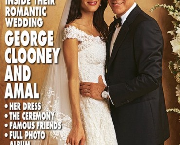 Look at her dress! George Clooney and his wife had a spectacular wedding !