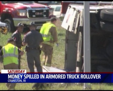 Armored Truck Spills Cash Onto Highway, Drivers Take Off With Most Of The Money