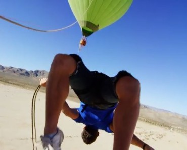 Epic Hot Air Balloon Rope Swing. Must Watch Video