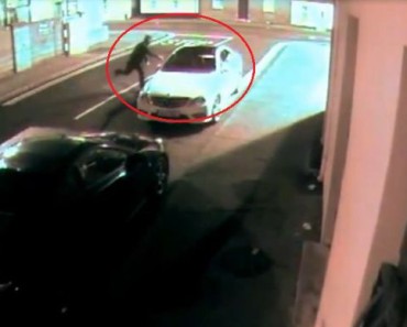Watch Hilarious Moment When Irish Car Thief Knocks Himself Out With His Own Brick!