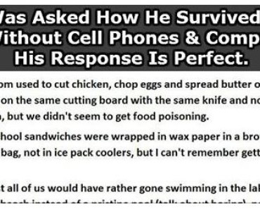 Best Response Ever To How Kids Survived Without Computers. This Is Gold.