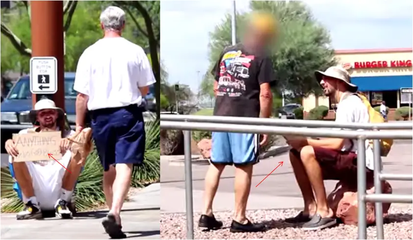 He Pretended To Be A Homeless But What He Did To People Who Gave Him Money Is So Unexpected!