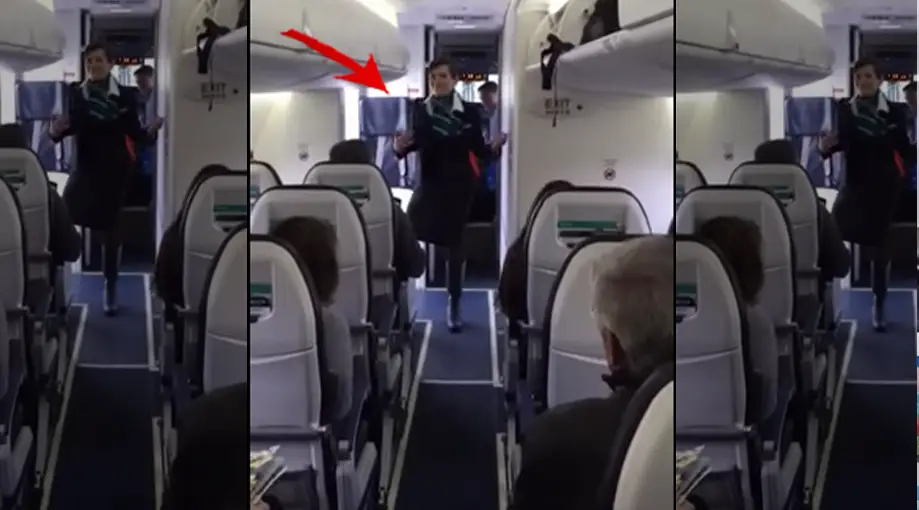 Flight Attendant Does FUNKY Dance For Weary Passengers!
