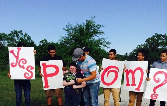 Beautiful surprise promposal for special needs student during fire drill