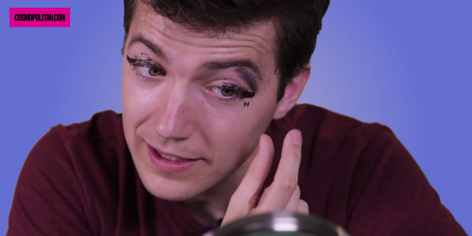 Men Try To Apply Cat Eye Makeup And Fail Miserably