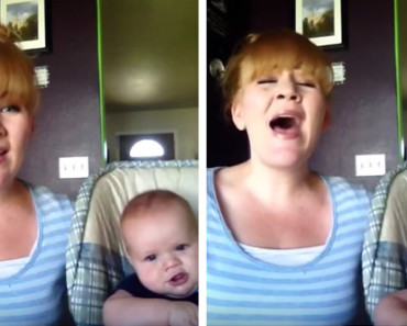 Mom Sings ‘Hallelujah’ To Her Baby, But Pay Attention To The Lyrics!
