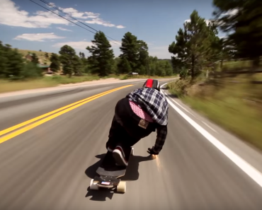 This Skateboarder Is Going At 70MPH Down Colorado Hill. You Won’t Believe This.