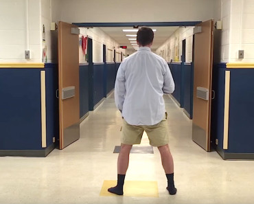 Principal Is All Alone At School. Watch What Happens When He Turns Around
