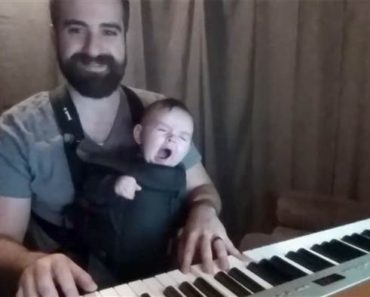 This dad knows how to get his kid to sleep! Happy Father’s Day.