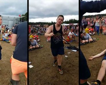 Dude Dances Away to “Uptown Funk” Like There’s Nobody Watching And The Crowd Goes Wild!