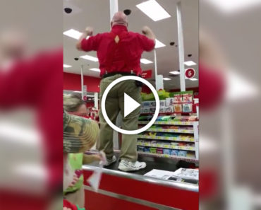 When a Target employee stood on a checkout counter, nobody expected him to say THIS