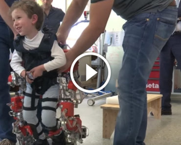 This 5-year-old has never walked before. But when he puts THIS on and walks for the first time? WOW