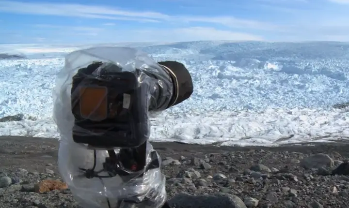 Man Sets Up Camera On Ice, Moments Later Captures Unimaginable Footage