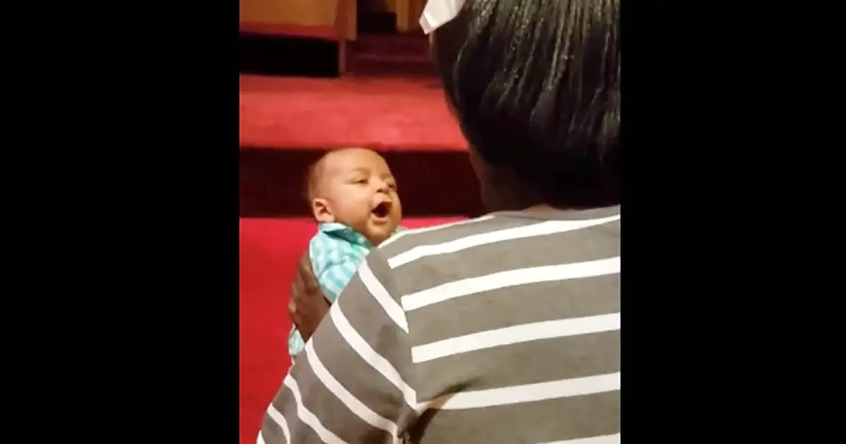 Mommy Starts Singing, Baby’s Comeback Has The Entire Church In Awe