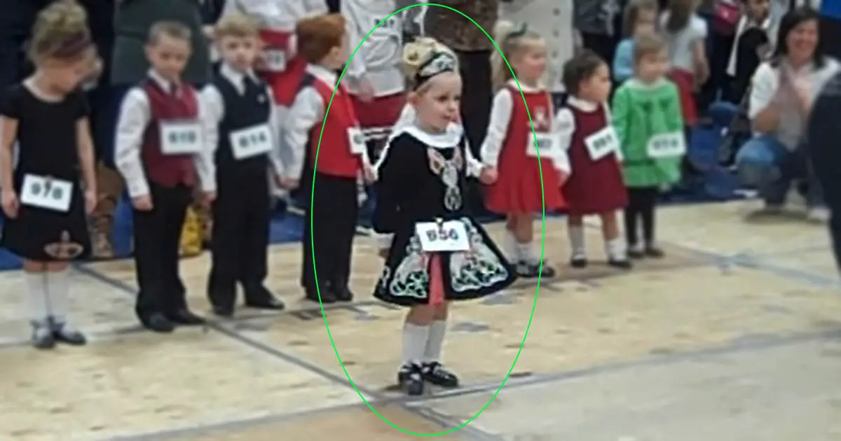 Tiny Girl Nervously Walks Onstage, Then Her Quick Stepping Moves Have Crowd Instantly Cheering