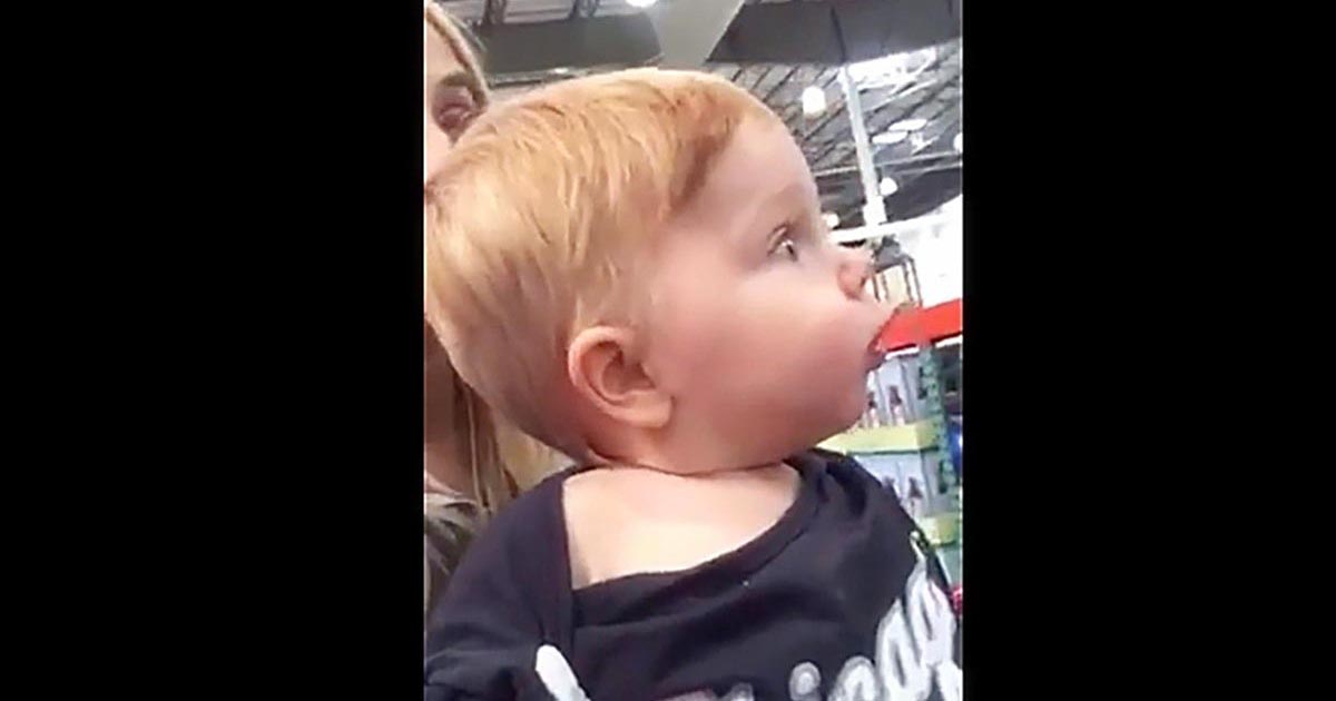 Mommy Takes Baby Shopping Through Christmas Aisle. Reaction Is Taking Internet by Storm