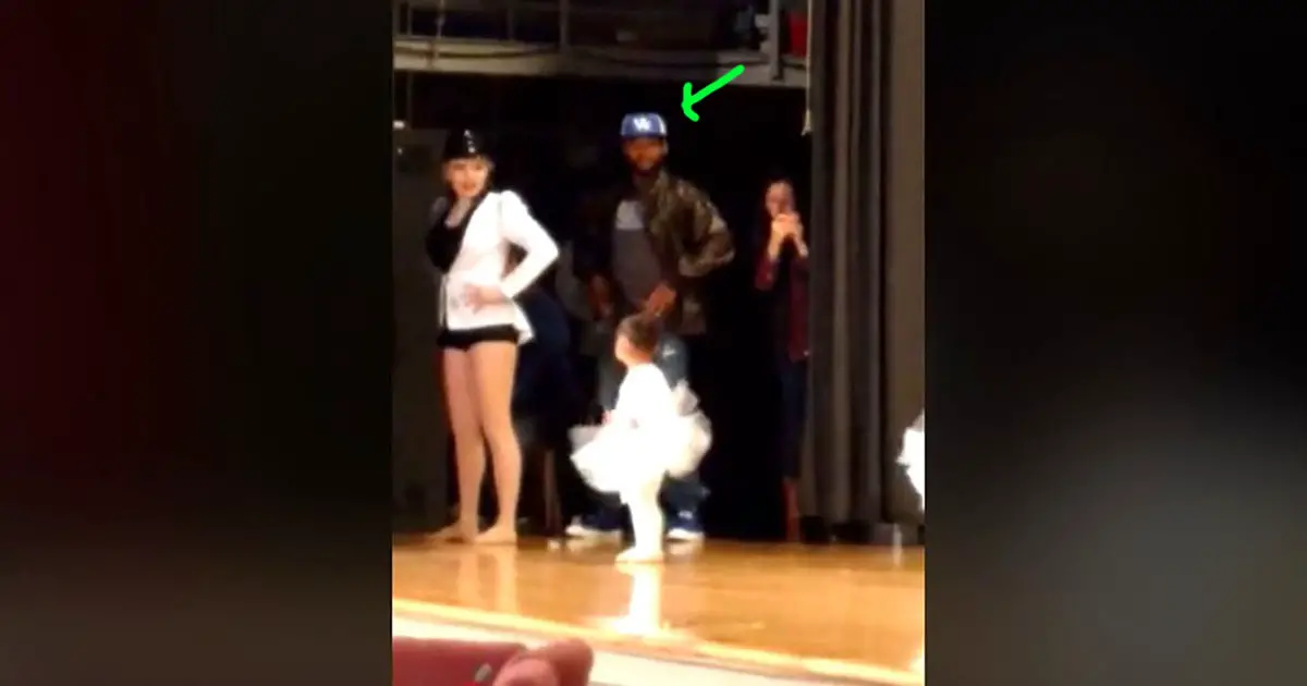 Nervous 2-Yr-old Looks at Daddy When She Forgets Her Steps. His Next Move Lights Up the Internet