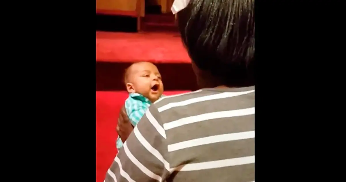 Mom Starts Singing, But It’s Baby’s Comeback That Left The Entire Church Awestruck