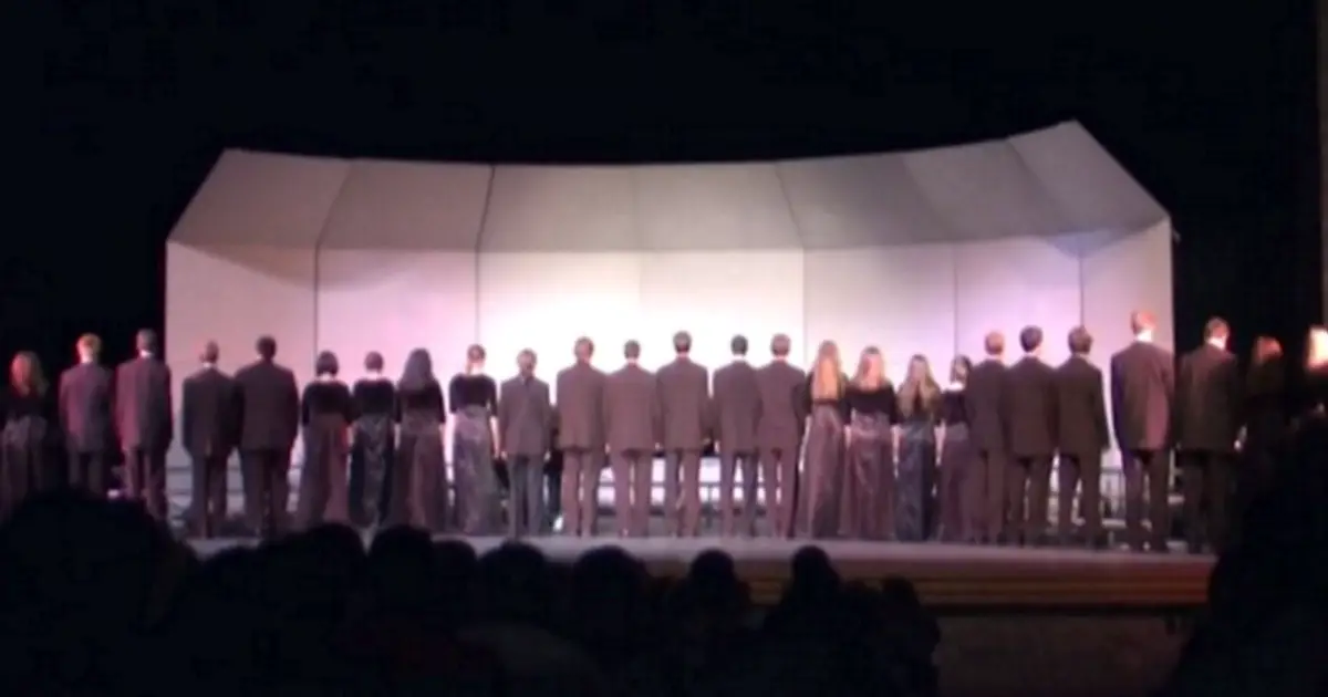 Huge Choir Faces Away, But Instant They Spin Around Audience Erupts In Fit Of Laughter
